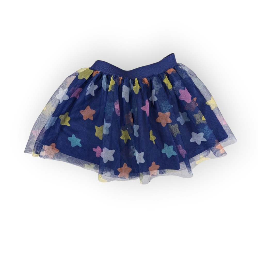 Bluey Toddler Girls Navy Blue Star Print Tulle Tutu Skirt Size 3T